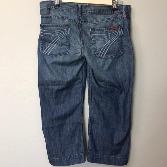 7 For All Mankind Denim - 7 for all mankind dojo crop jeans size 29.